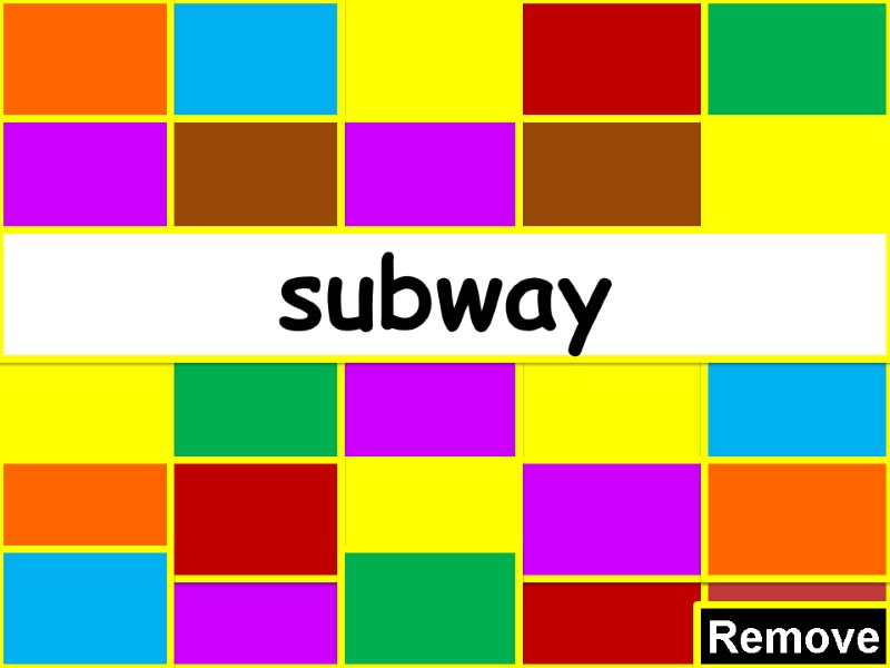 Remove subway